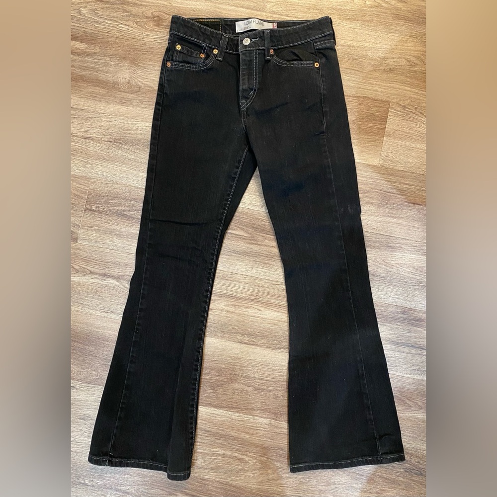 Levi's Women's Low Flare Black Jeans - Picture 2 of 5